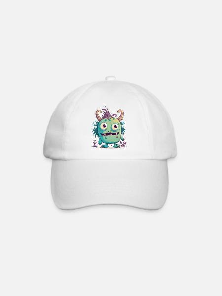 Monster Mash - Baseballkappe - Weiß/Weiß