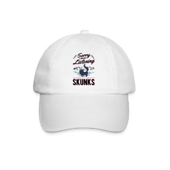 Stinktier Geschenk - Baseballkappe - Weiß/Weiß - Vorne