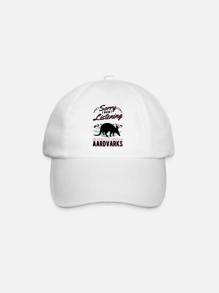 Erdferkel Geschenk Aardvark - Baseballkappe - Weiß/Weiß