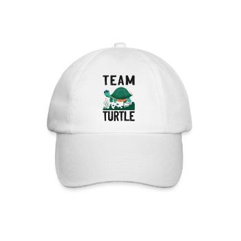 Sea Turtle Tortoise Team Turtle - Baseballkappe - Weiß/Weiß - Vorne