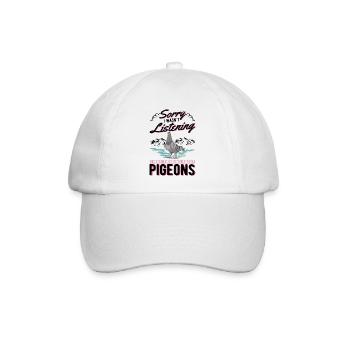 Taube Geschenk Taubenzüchter Stadttaube Brieftaube - Baseballkappe - Weiß/Weiß - Vorne