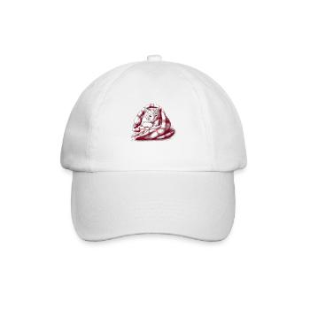 Katzenbesitzer Geschenk süße Kuschel Katzen - Baseballkappe - Weiß/Weiß - Vorne