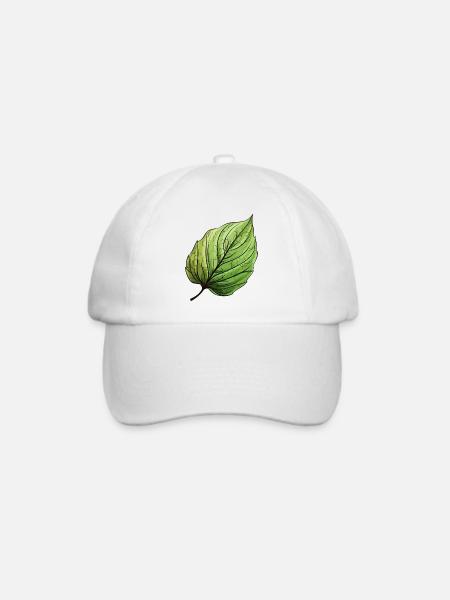 Blatt Gün - Baseballkappe - Weiß/Weiß
