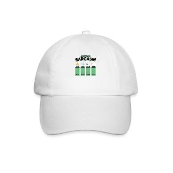 Chance auf Sarkasmus - Prognose - Humor - Baseballkappe - Weiß/Weiß - Vorne