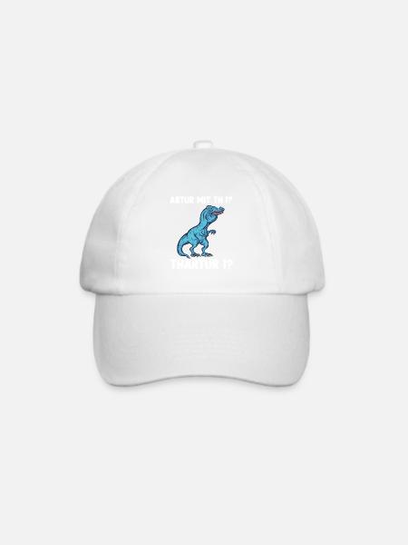 TRex Meme Dinosaurier mit Überbiss Arthur mit th - Baseballkappe - Weiß/Weiß