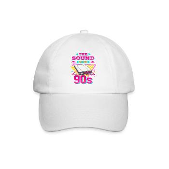 90er Nostalgie Retro 90er Einwahl Internet Vintage - Baseballkappe - Weiß/Weiß - Vorne