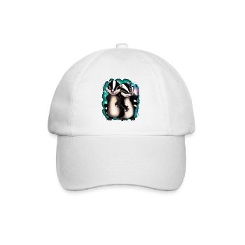 SKUNKS LUSTIG - Baseballkappe - Weiß/Weiß - Vorne