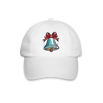 Glocke für Christmas - Baseballkappe - Weiß/Weiß - Vorne