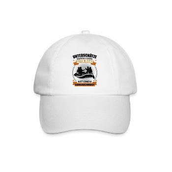 Rafting Alter Mann Spruch Wassersport Geschenk - Baseballkappe - Weiß/Weiß - Vorne
