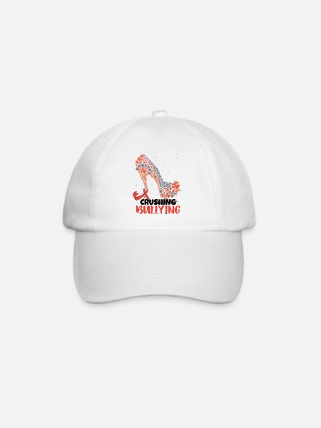 Anti-Mobbing-Monat - Baseballkappe - Weiß/Weiß