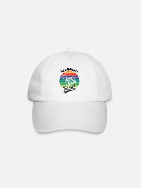 Saudi-Arabien Nationalfeiertag KSA Retro Vintage - Baseballkappe - Weiß/Weiß