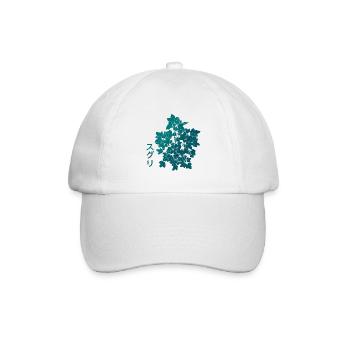 Pflanze Johannesbeeren - Baseballkappe - Weiß/Weiß - Vorne