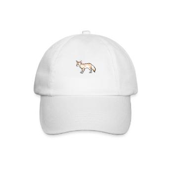 Zeichnung eines Blassfuchs - Baseballkappe - Weiß/Weiß - Vorne