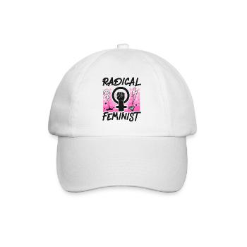 Feminist Radical Feminist - Baseballkappe - Weiß/Weiß - Vorne