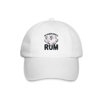Mein Lieblingsgeist ist Rum Halloween Rum Ghost - Baseballkappe - Weiß/Weiß - Vorne