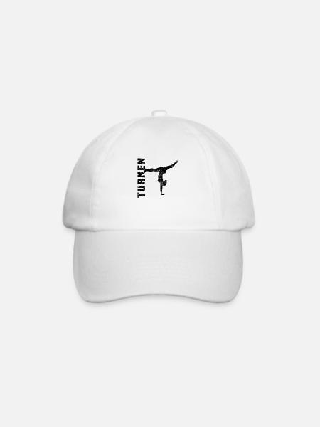 Turnen - Baseballkappe - Weiß/Weiß