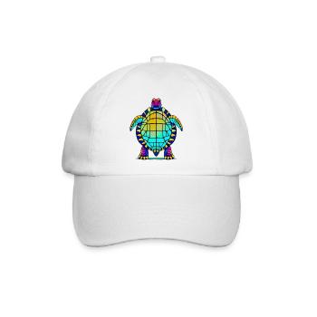 Schildkröte - Baseballkappe - Weiß/Weiß - Vorne