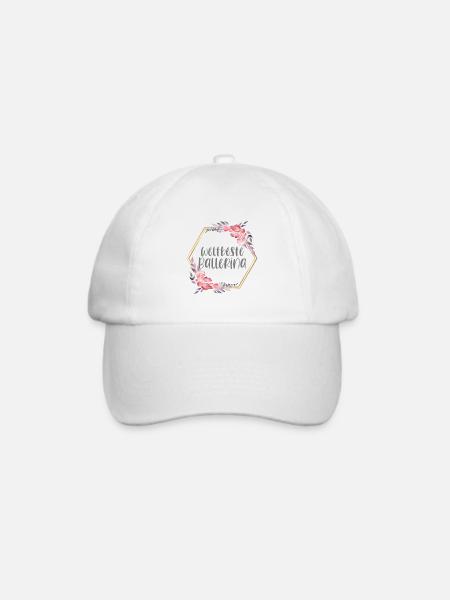 Weltbeste Ballerina Ballett Hobby Geschenk - Baseballkappe - Weiß/Weiß