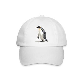 der König der Pinguine - Baseballkappe - Weiß/Weiß - Vorne