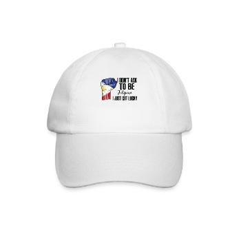 Filipino Pride Filipino Flag Grown Filipino Roots - Baseballkappe - Weiß/Weiß - Vorne