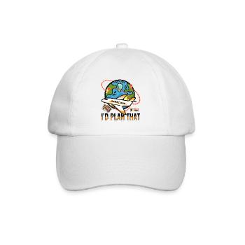 Reisejob Travel Bug Beruf Urlaubsreisebüro - Baseballkappe - Weiß/Weiß - Vorne