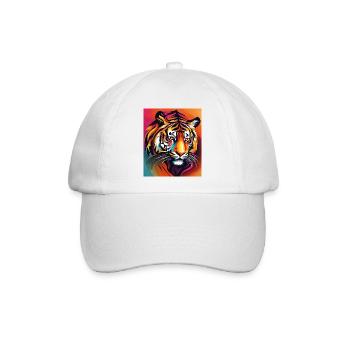 Tiger - Baseballkappe - Weiß/Weiß - Vorne