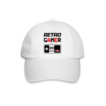 gamer 01 - Baseballkappe - Weiß/Weiß - Vorne