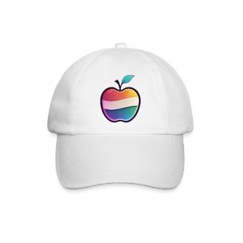 Apfel - Baseballkappe - Weiß/Weiß - Vorne