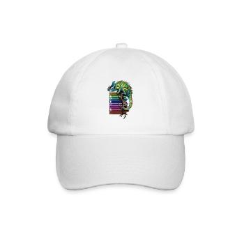 Meister des Camouflage-Chamäleons - Baseballkappe - Weiß/Weiß - Vorne