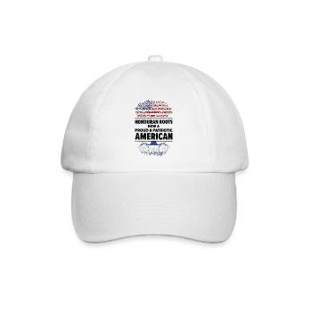 Honduranischer amerikanischer Patriot USA - Baseballkappe - Weiß/Weiß - Vorne