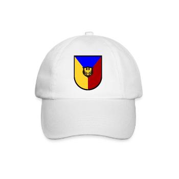 Die Unterstützer aus Rumänien - Baseballkappe - Weiß/Weiß - Vorne