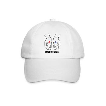 YOUR CHOICE - Baseballkappe - Weiß/Weiß - Vorne