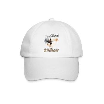 Männer Wellness Angler Geschenk Angler Herren - Baseballkappe - Weiß/Weiß - Vorne