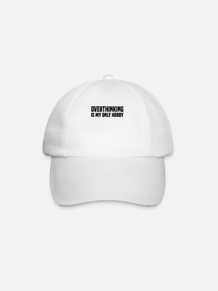 Misanthrop Menschenhasser Asozial Introvertiert - Baseballkappe - Weiß/Weiß