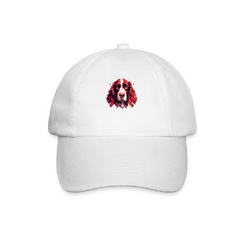 Hunde Hunderasse Zubehör Englisch Springer-Spaniel - Baseballkappe - Weiß/Weiß - Vorne