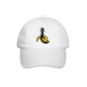 Bananen Bier | Bier wir lieben Dir - Baseballkappe - Weiß/Weiß - Vorne