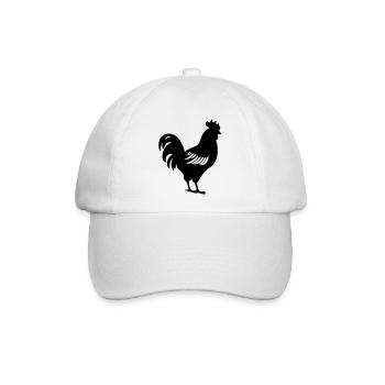 Henne - Baseballkappe - Weiß/Weiß - Vorne