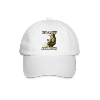 Erobre die Gipfel: Toprope Klettern Bergsport Fans - Baseballkappe - Weiß/Weiß - Vorne