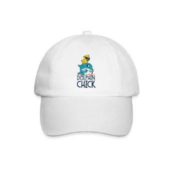 Dolphin Chicken Dolphin Chick - Baseballkappe - Weiß/Weiß - Vorne