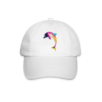Dolphin - Baseballkappe - Weiß/Weiß - Vorne