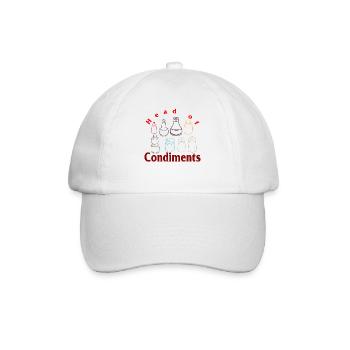 Gewürze Hemd, Kopf der Gewürze T-Shirt, Geschenk - Baseballkappe - Weiß/Weiß - Vorne
