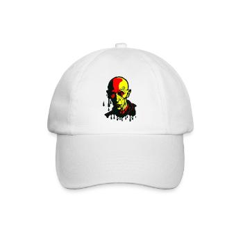 Deutsche Flagge Nosferatu Vampir - Baseballkappe - Weiß/Weiß - Vorne