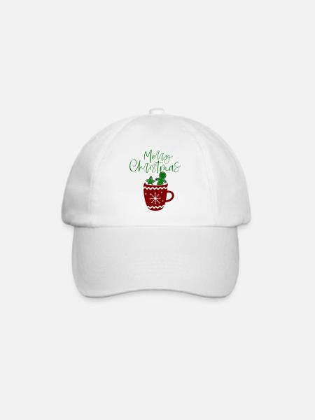 Merry Christmas, Plätzchen - Baseballkappe - Weiß/Weiß