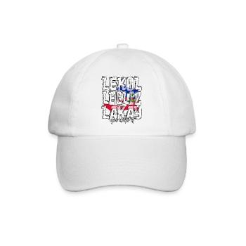 Haiti Haitian Flagge Ayiti Haitianer I Geschenk - Baseballkappe - Weiß/Weiß - Vorne