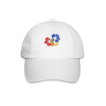 Haiti Haitian Flagge Ayiti Haitianer I Geschenk - Baseballkappe - Weiß/Weiß - Vorne