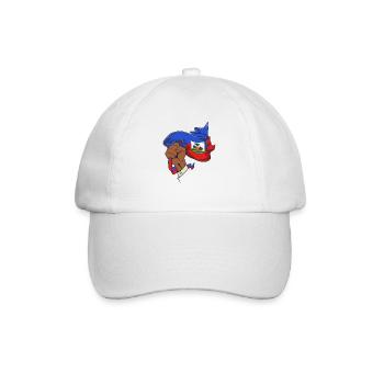 Haiti Haitian Flagge Ayiti Haitianer I Geschenk - Baseballkappe - Weiß/Weiß - Vorne