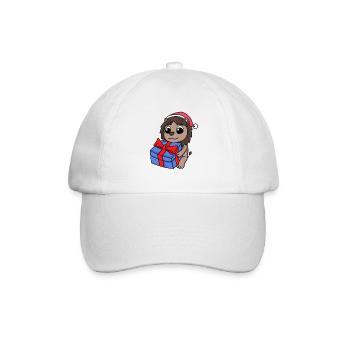 Löwe Weihnachten - Baseballkappe - Weiß/Weiß - Vorne