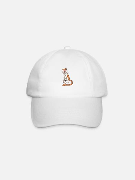 Kawaii Husarenaffe - Baseballkappe - Weiß/Weiß