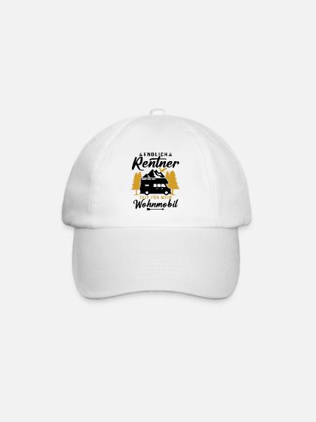 Endlich rentner zeit für mein wohnmobil - Baseballkappe - Weiß/Weiß