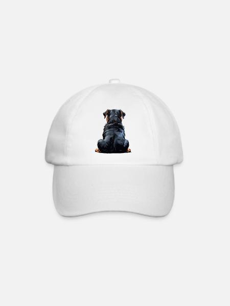 Rottweiler - Baseballkappe - Weiß/Weiß